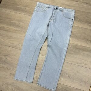 Katin Jacob's Slim Straight Light Wash Blue Denim Jeans Men's Sz 40 Casual